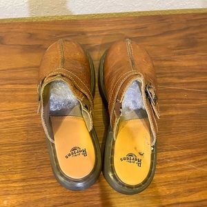 Dr. Martens Club Clog Brown Leather.